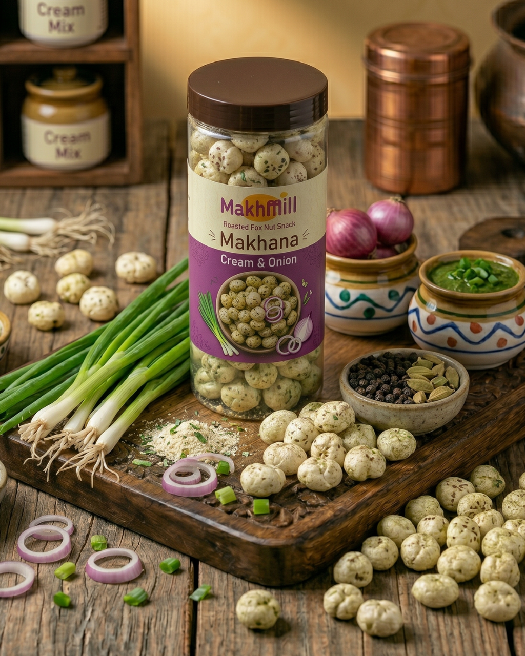 Cream & Onion Makhana -70gm